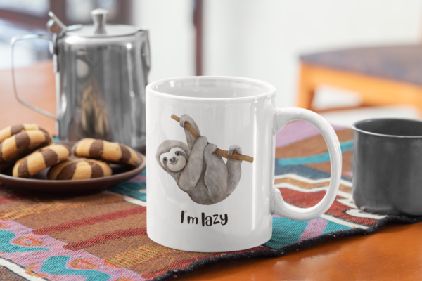 sloth lazy mug